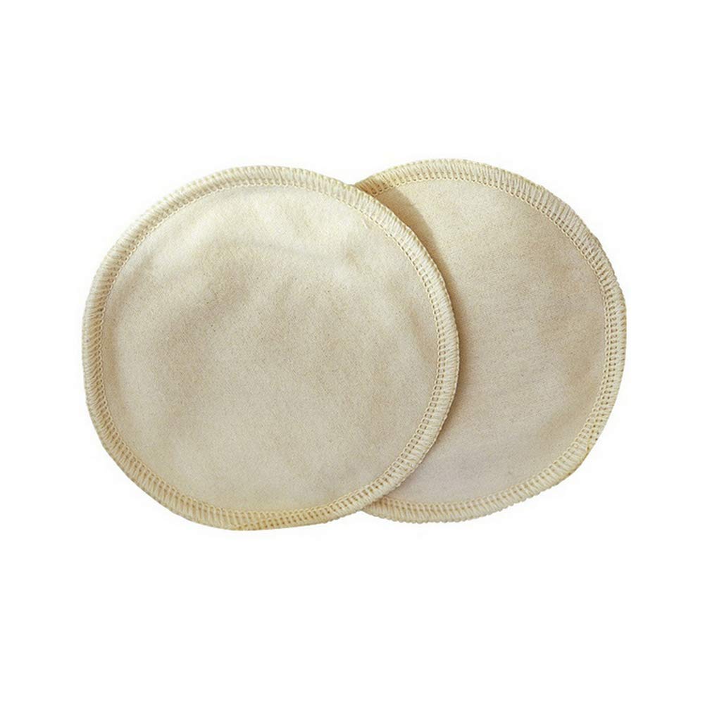 Disana Organic Cotton Microfibre Nursing Pads Breast Pads Breastfeeding Reusable 1 Pair (11 cm)