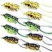 TROUTBOY Frog Fishing Lure, Hollow Body Frog Topwater Soft Baits Lures for Bass Pike Snakehead Dogfish Musky