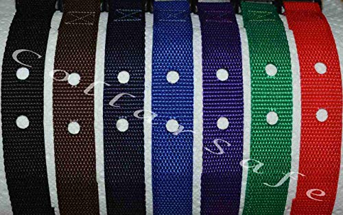 CollarSafe 1″ Wide Basic Replacement Collar – Fits 2-Hole modules 1-3/16″ Apart – Petsafe PIF-275 PBC-102 Wireless Containment Electric Invisible Fence Training bark