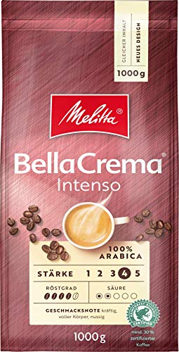 Melitta BellaCrema Intenso Ganze Kaffee-Bohnen 8 x 1kg, ungemahlen, Kaffeebohnen für Kaffee-Vollautomat, kräftige… – Bild 3
