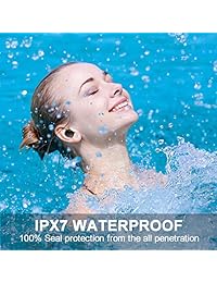 Bluetooth 5.0 Wireless Headphones, DuoTen IPX7 Waterproof 27H Playtime AAC 8.0 CVC 8.0 True Wireless Earphones Earbuds with Hi-Fi Deep Bass 3D Stereo Sound, Touch Control & Charging Case