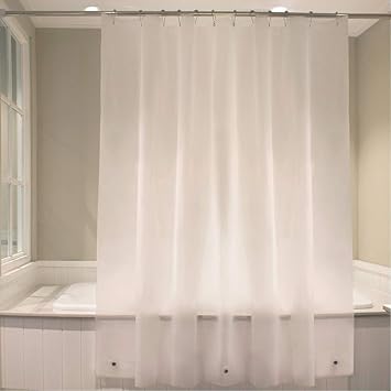 Buy 72wx78l Semi Transparent Eforgift Vinyl Shower Curtain