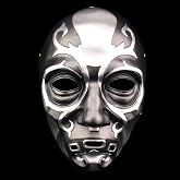 Hqroidd Death Cosplay Eater Mask 3D Scary Skull Mask Masquerade Party Halloween Costume Horror Resin Props Holiday Gifts