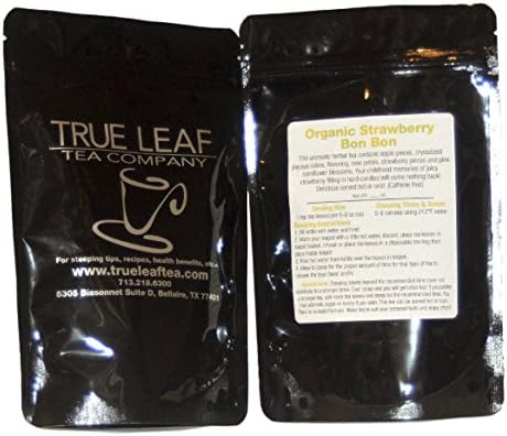 True Leaf Tea Organic Strawberry Bon Bon Tea 4 OZ
