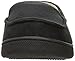 Isotoner Men’s Microsuede Moccasin Slippers,   Black,   Large/9.5-10.5 M US