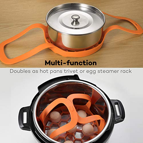 SiCheer Pressure Cooker Sling Silicone Bakeware Sling for Instant Pot 6 Qt / 8Qt, Compatible with Other Brand Multi-Function Cookers - Thumbnail 4