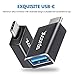 USB C Adapter, Xcords USB C to USB 3.0 Adapter (3 Pack) Fast Charge Type c Adapter for Samsung Note 8 S8 S8+, MacBook Pro, Google Pixel 2 XL, LG G5 V20, Nexus 6P 5X, HTC 10 (Black)