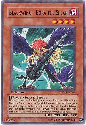 Yu-Gi-Oh! - Blackwing - Bora the Spear (CRMS-EN009) - Crimson Crisis - 1st Edition - Common