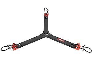 Proaim Heavy Duty Ground Spreader for Twin Spiked Feet Tripods. Telescopic, Foldable Design & Quick Lock Mechanism. Payload u