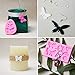 3 Pieces Butterfly Silicone Mold Gummy Candy Cake Baking Fondant Mold Pink Chocolate Mold Non-stick DIY Tool for Cake Decorating Polymer Clay