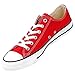 Converse Unisex Sneaker, Red, 6 US Men