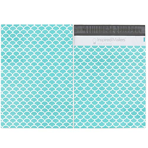 Inspired Mailers - Poly Mailers 10x13 - Mermaid Scales Deluxe - 6x9, 10x13 and 14.5x19 Size Options (10x13)