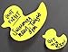 SUCK UK Animal Sticky Notes and Page Markers - Yellow Duck