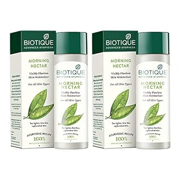 Biotique Bio Morning Nectar Lotion for All Skin Types, 120ml (Pack of 2)