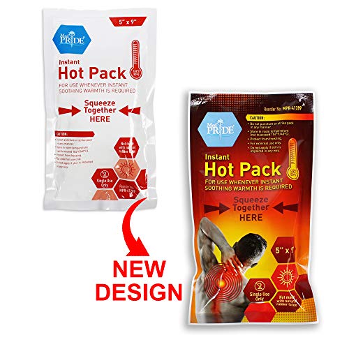 Medpride Instant Hot Packs 5" x 9" Packs, 24Pack Disposable, Instant