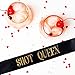 7 Bachelorette Sashes- 6 Bride Tribe Sashes and 1 Bride To Be Sash (Black)