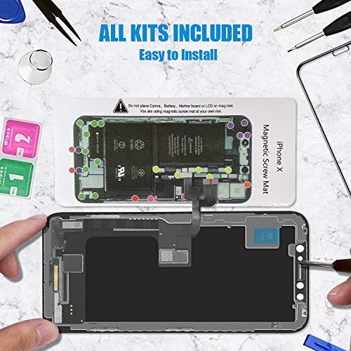 for iPhone X Screen Replacement OLED 5.8 inch with 3D Touch Screen Display Digitizer Assembly for iPhone X Screen Replacement OLED 5.8 inch with 3D Touch Screen Display Digitizer Assembly