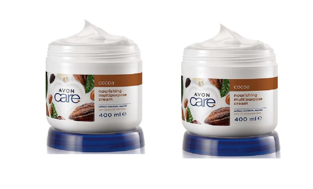 Pack of 2 Care Cocoa Butter Nourishing Multipurpose Cream for face, hand, and body by Avon 2 x 400ml