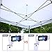 Ohuhu EZ Pop-Up Canopy Tent, 10 x 10 FT Instant Shelter Commercial Canopies with 3 Adjustable Heights & Portable Roller Carrying Bag, White (Light Blue)