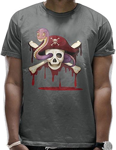 Ghost Skull Black &amp; White Graphic T-Shirt Day Of The Dead Shirts Summer Men's Short-Sleeved T-Shirts