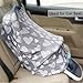 TUTUWEN [2Packs] Nursing Cover - Breastfeeding Cover Super Soft Cotton Multi Use for Baby Car Seat Covers Canopy Shopping Cart Cover Scarf-Hearts - Love