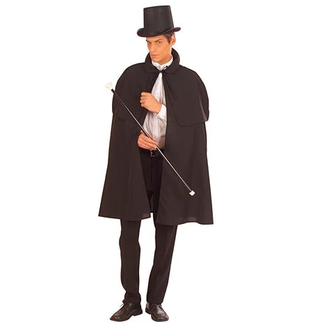 Vampir Umhang Schwarz-Rot Wendbar - Dracula Kostüm Mit Zubehör