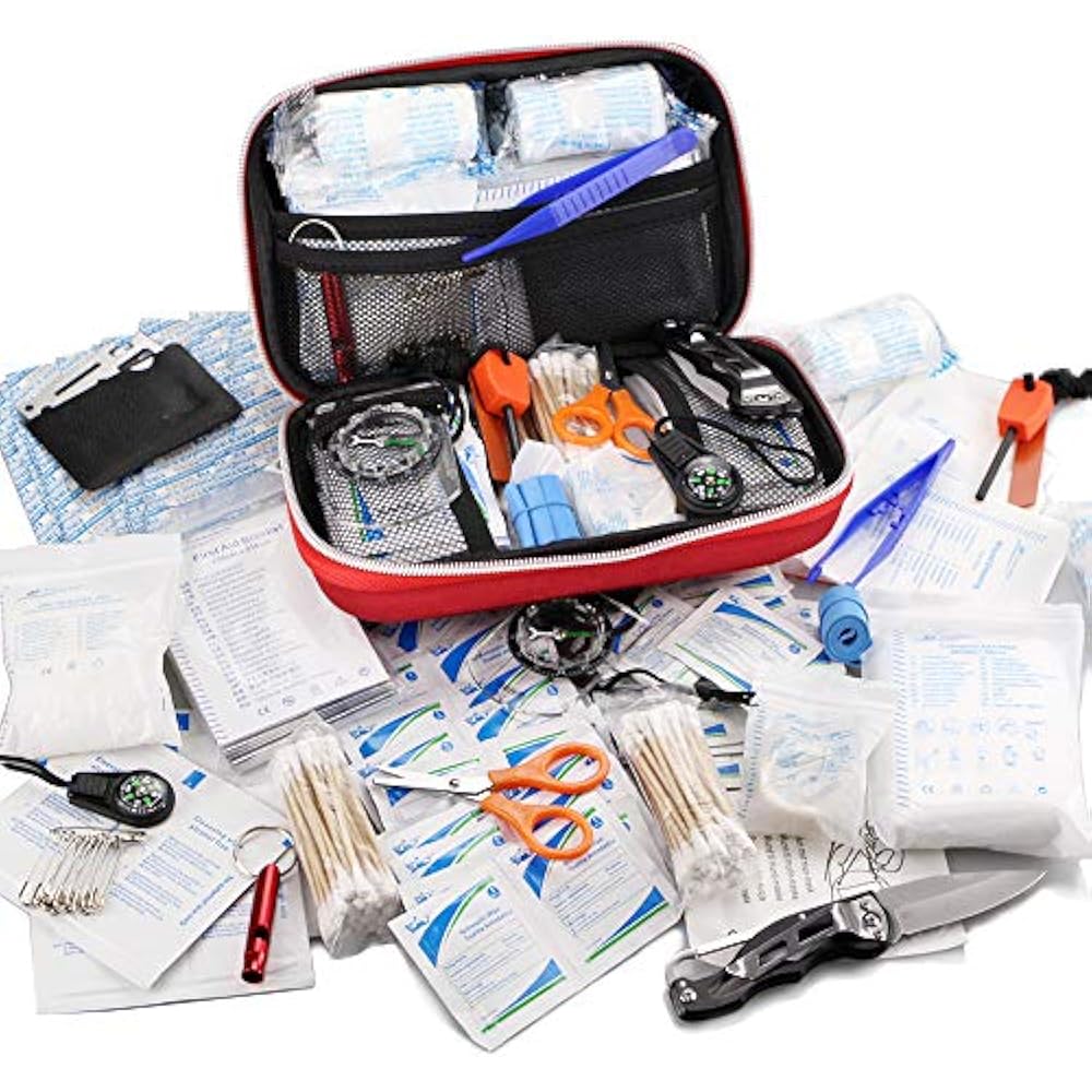 174 Pcs First Aid Kit Survival Kit, Emergency Gear Medical Supplies Trauma Bag eBay