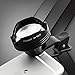 Ultra HD iPhone Lens, 180° Fisheye + 0.63X Wide Angle Lens + 15X Macro + 3X Telephoto 4 in 1 Optic Cell Phone Lens Kit for Iphone 7 6s Plus Samsung Galaxy S6 S7 Edge LG, Black