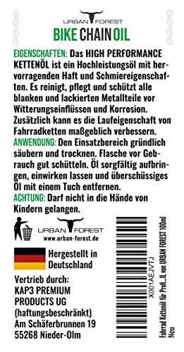 Urban Forest Kettingolie voor fiets, fietsketting, olie voor professionele fietsverzorging, fietsoliën voor wielrennen… - Image 8