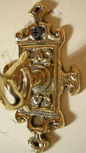 Antique Style Shopkeepers Triple Bell ~ Brass Store Doorbell