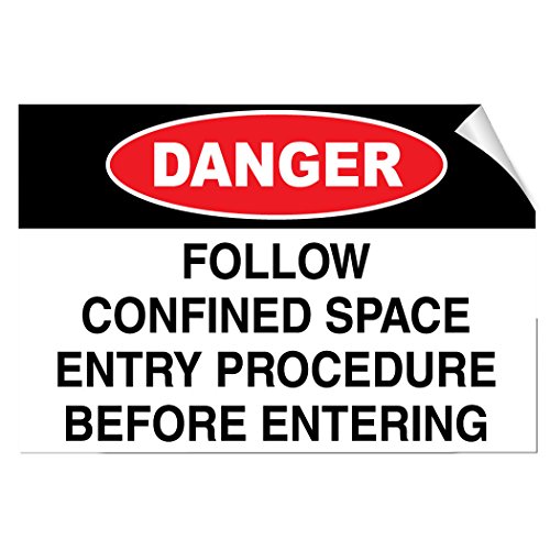 SmartSign Schild 'Danger – Stickstoffatmosphäre' 17,8 X 25,4 Cm – Kunststoff, Wetterfest Für Innen & Außen