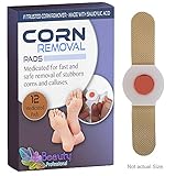 Corn remover for feet-salicylic acid pads to cushion your foot with powerful medicine for the professional treatment of tough to remove corns, warts and calluses on toes and feet.
