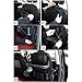 Car Back seat Organizer with Foldable Table Tray, PU Leather Car Back seat Organizer for Babies Toys Storage with Foldable Dining Table Holder Pocket for Baby and Kids (2 Packs)