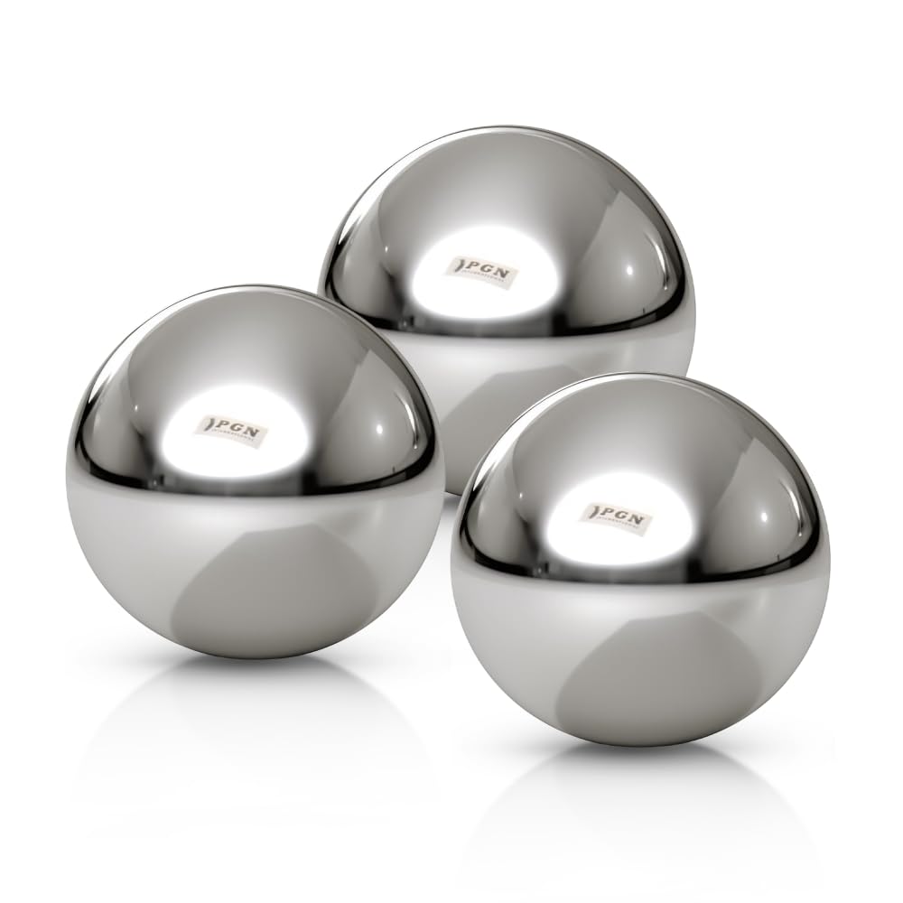Photo 1 of (3 Pieces) PGN - 1-1/16" Inch (27 mm) Pinball Replacement Steel Balls G100