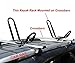 KETADO Surf /R Kayak/Ski Roof Carrier Rack,Foldable J-Bar 4 in 1 Bilateral Rooftop Mount Universal Transport Tool on Car, SUV and Truck Crossbar