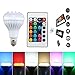 Bluetooth Lamp E26 E27 LED Light Bulb Audio Bluetooth 3.0 Speaker 12W RGB Color Changing LED Bedside Desk Lights Bar Sinks Smartphone and IR Remote Controlled 85-240V AC