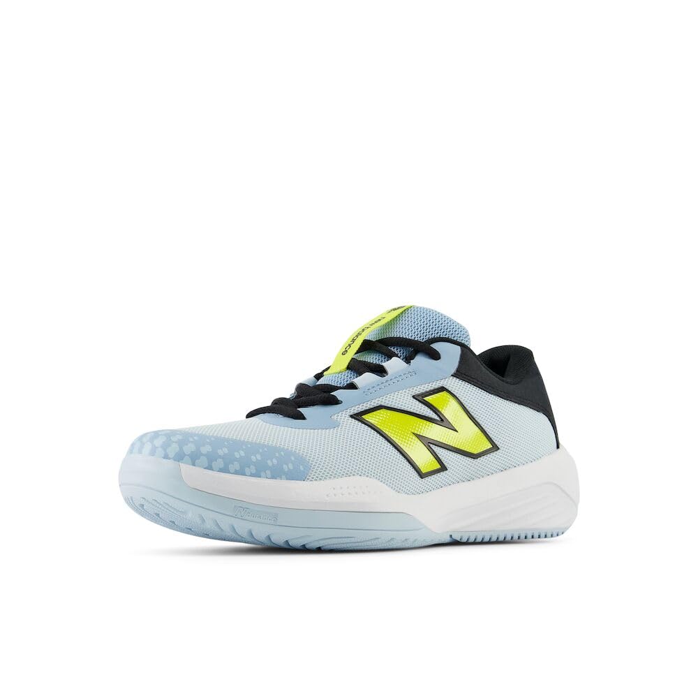 New Balance 996 V6 Tennis Shoe, Quarry Blue/Black/Firefly, 11.5 Wide US Unisex Little_Kid