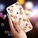 Coolwee for iPhone SE 2020 Case 2nd Generation, for iPhone 8 Case, Clear for iPhone 7 Case Rose Gold Shiny Glitter Cool Thin Floral Soft TPU Bumper Protective Cover for 4.7 inch Rose Gold Pineapple