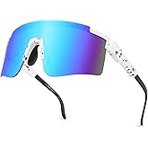 BUYAGE Cycling Glasses for Men Women, Youth Baseball Sunglasses Teens Softball Running Sports 80s Shades