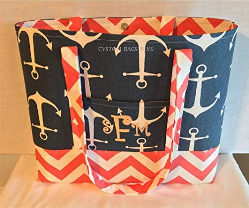 large beach bags with pockets
