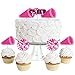 Big Dot of Happiness We Got Spirit - Cheerleading - Dessert Cupcake Toppers - Birthday Party or Cheerleader Party Clear Treat Picks - Set of 24