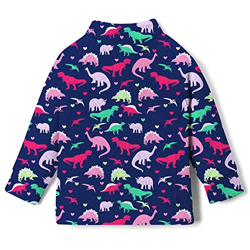 Kids4ever Girls Polar Fleece Jacket Dinosaur Sweatshirt Long Sleeve Sweaters Spring Fall Winter Outfits Clothes