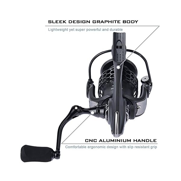 KastKing-Mela-II-Spinning-Reel-Light-Smooth-Spinning-Fishing-Reel-10-1-BB-Powerful-Carbon-Fiber-Drag-FREE-Spare-Graphite-Spool-New-for-2017