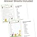 Baby Shower Games for Boy or Girl - Set of 5 Activities for 50 Guests - Pack of 250 Cards - Baby Shower Supplies - Safari Jungle Zoo Animals