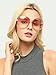 Sunglasses for Women WISH CLUB Classic Oversized Women Sunglasses Uv400 Protection All-match Large Frame Tansparent Ocean Eyewear