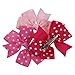 Ribbon Boutique Hair Bows Clips DIY Flower Snap Hair Pins For Teens Kids Toddlers Children Women (30pcs dot color)
