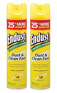 Image of Endust Multi-Surface Dusting and Cleaning Spray, Lemon Zest, 2 Count