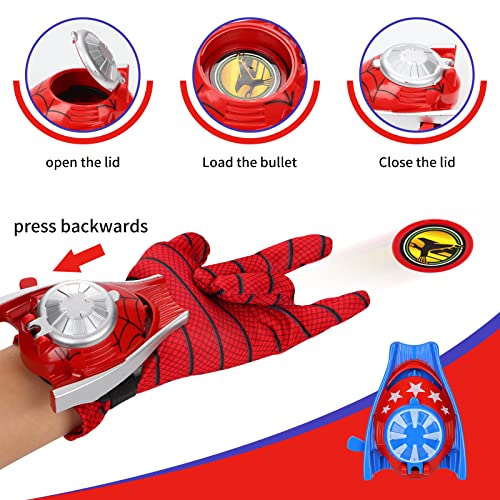 Children\'s superhero cape, mask + launcher, superhero mask and cape, suitable for role-playing, birthday gifts for boys, superhero party