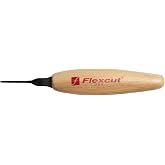 Flexcut Micro Sweep, Razor Sharp High Carbon Cutting Blade, 1.5 mm (MT19)