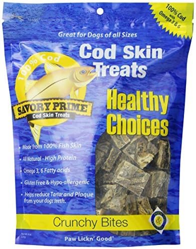 Savory Prime Cod Skin Crunchy Bites, 8-Ounce by Savory Prime
